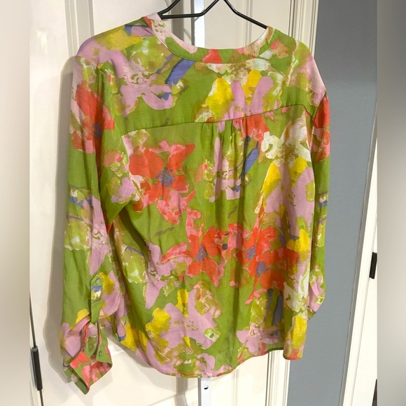 Hope and Harlow Colorful Button Up Shirt XL - Picture 2 of 4